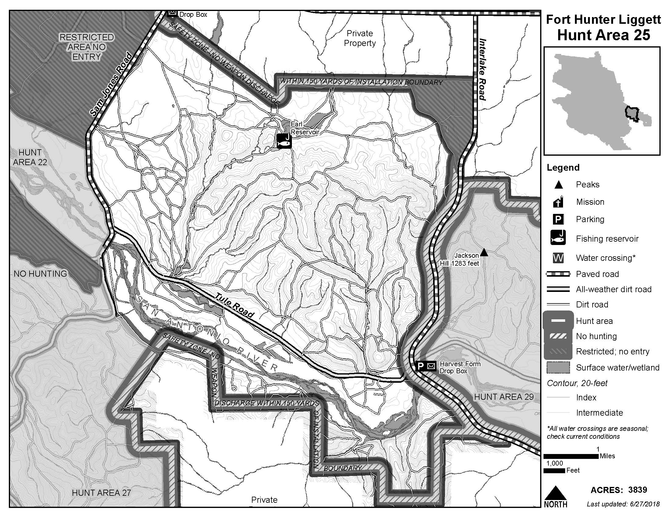 Maps - Fort Hunter Liggett - iSportsman