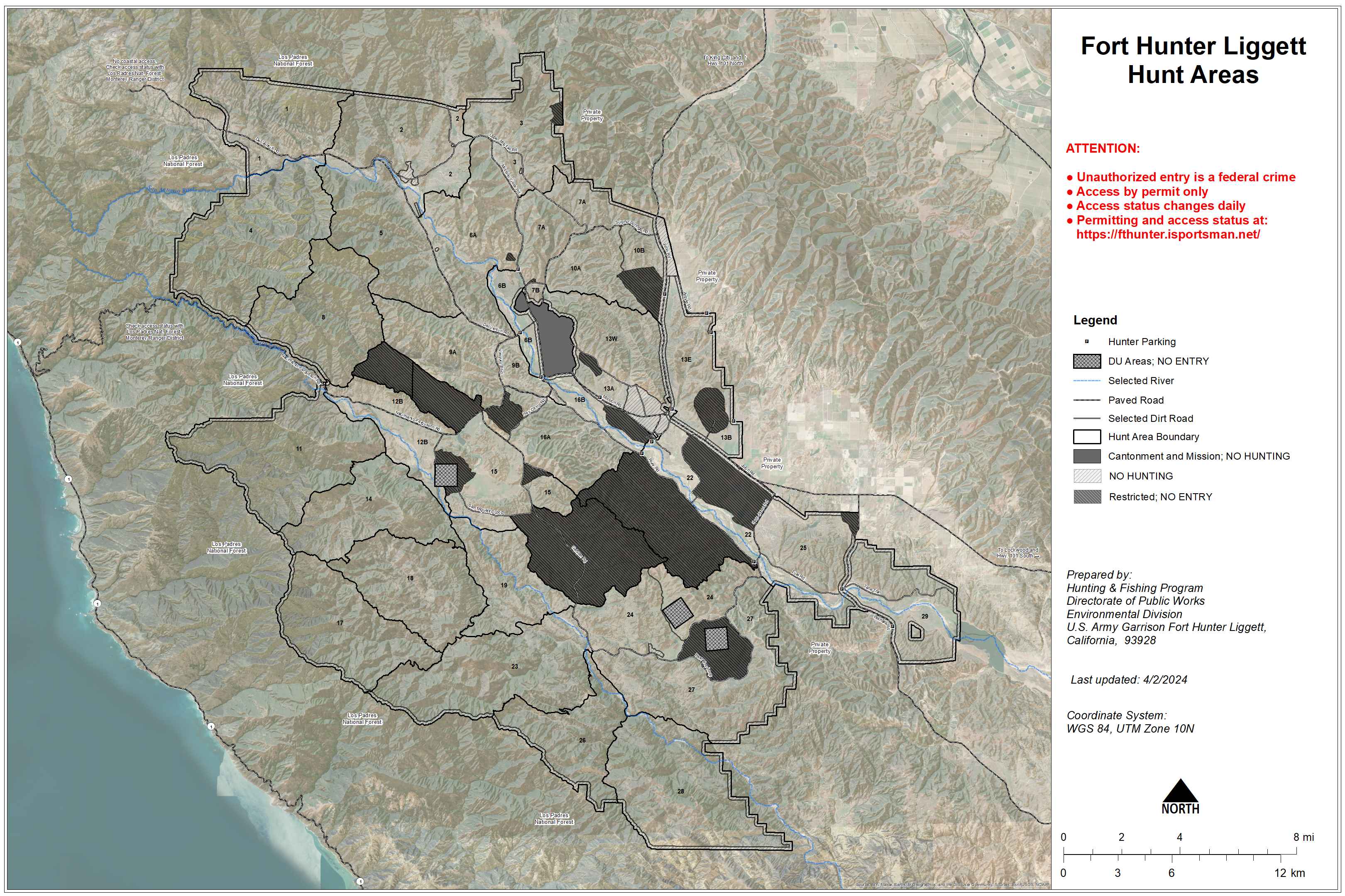 Maps - Fort Hunter Liggett - iSportsman